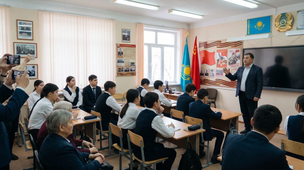 Алматы мектебіндегі Россотрудничество дәрісі қоғамды дүрліктірді