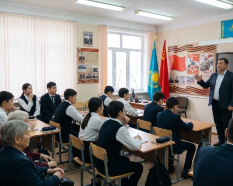 Алматы мектебіндегі Россотрудничество дәрісі қоғамды дүрліктірді