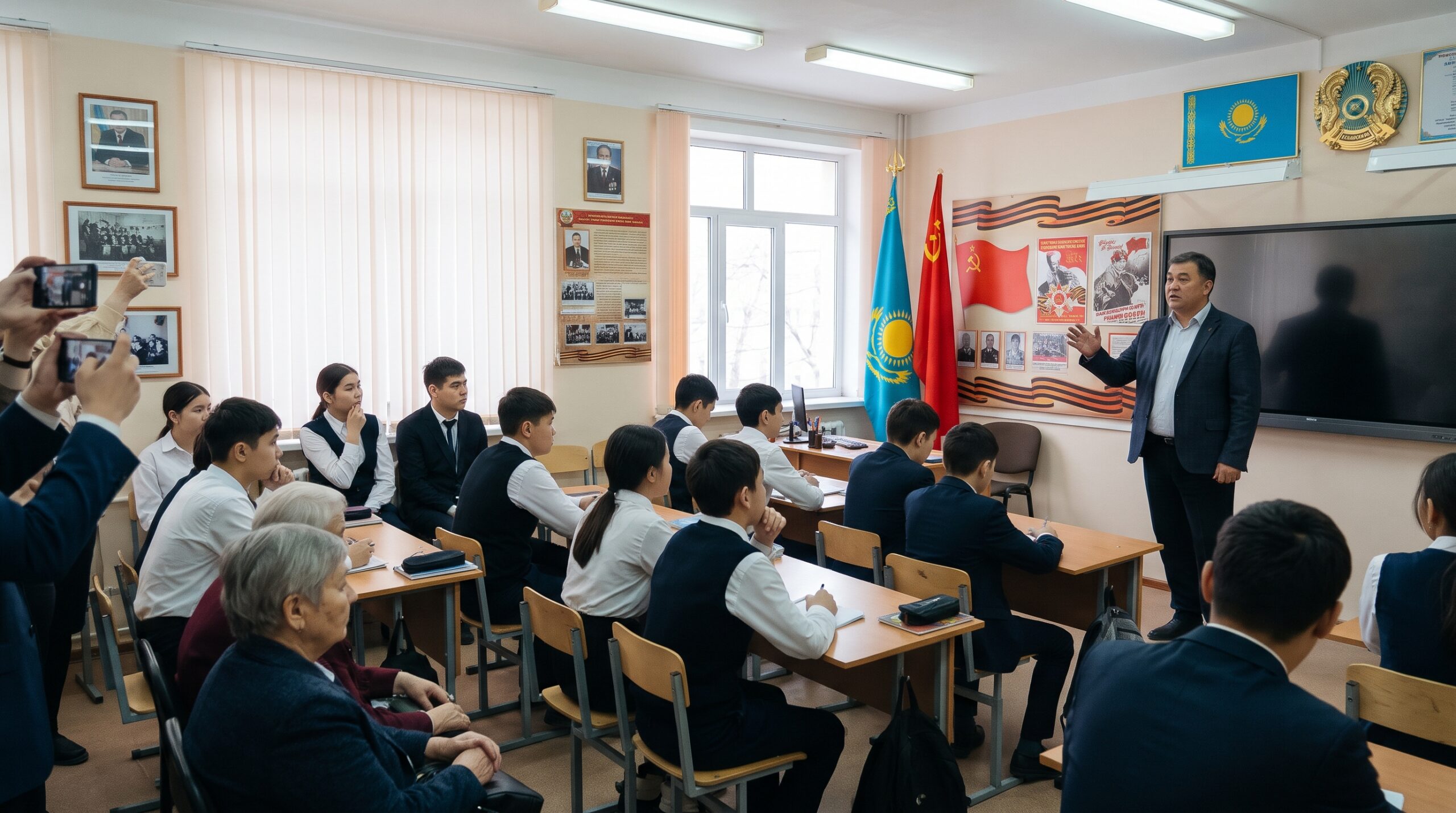 Алматы мектебіндегі Россотрудничество дәрісі қоғамды дүрліктірді
